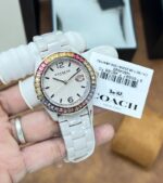 Coach Greyson 14504020 Pink Ceramic 38mm Quartz