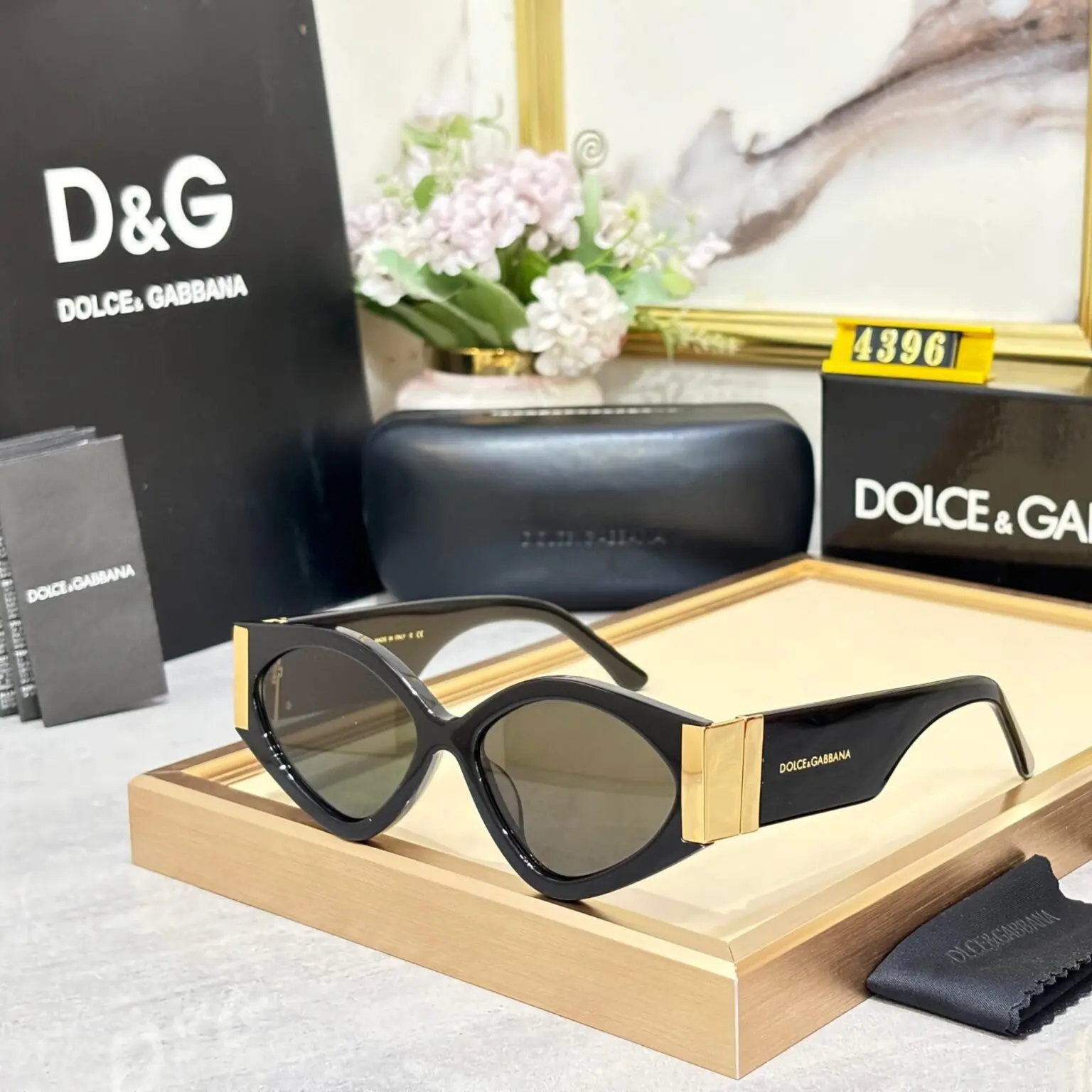 DG-C09P06-1-Sunglasses-Black-Frame-UV-Protection-1 D&G C09P06-1 Sunglasses - Black Frame, UV Protection - Image 1