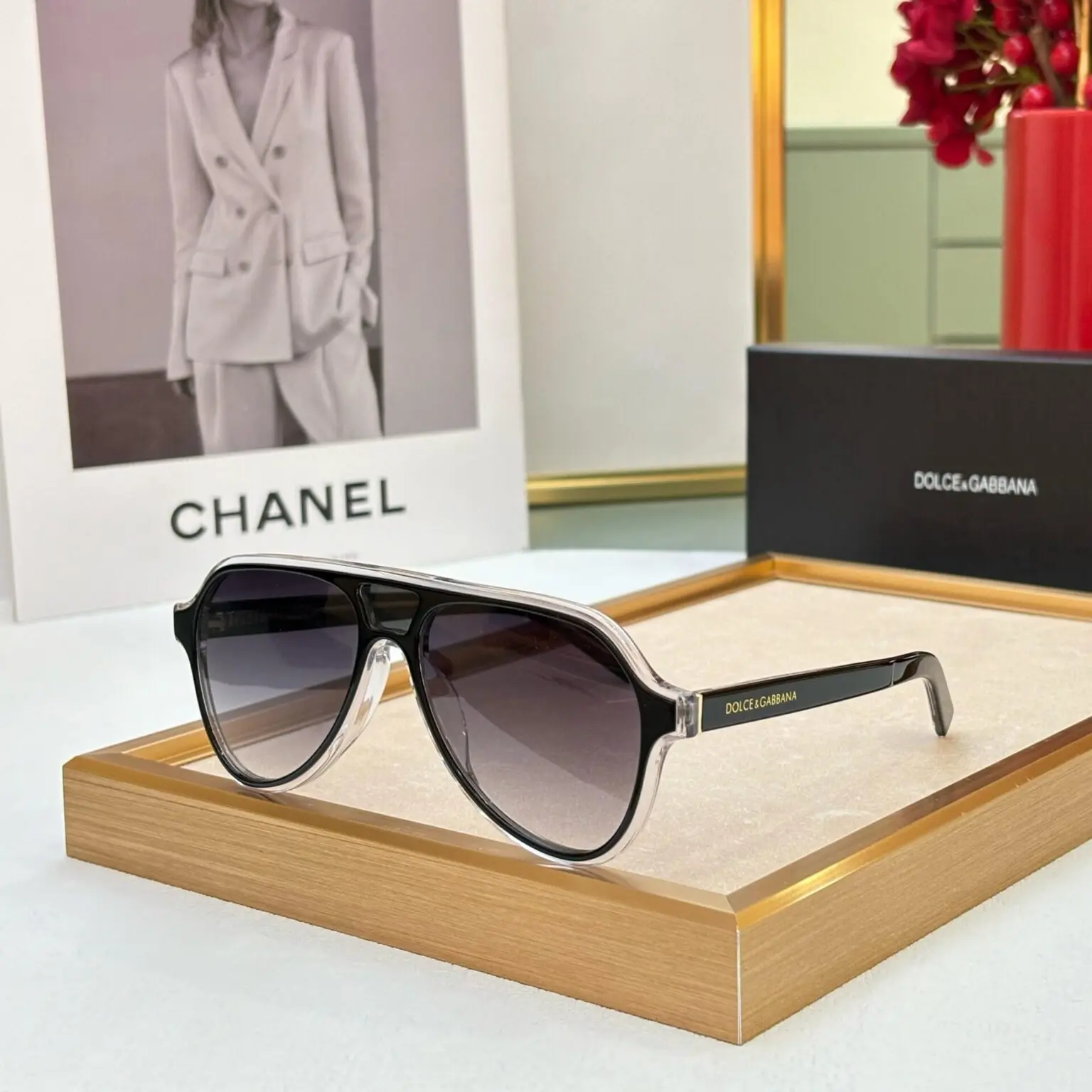 DG-Men-Sunglasses-Black-UV-Protection-1 D&G Men Sunglasses Black UV Protection - Image 1