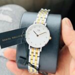 Daniel Wellington Petite Lumine Bezel 5-Link White Dial 28mm Quartz