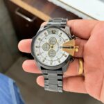 Diesel Mega Chief 10 Bar Black-Gold 59mm Chronograph