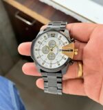 Diesel Mega Chief 10 Bar Black-Gold 59mm Chronograph