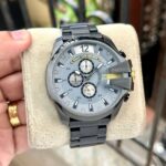 Diesel Mega Chief 10 Bar Black Grey 59mm Quartz - Image 2