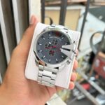 Diesel Mega Chief 10 Bar Chronograph Gray Dial 59mm