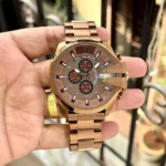 Diesel Mega Chief Brown Series Stainless Steel Watch