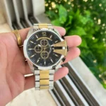 Diesel Mega Chief DZ4581 51MM Black-Silver Quartz - Image 2