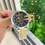 Diesel Mega Chief DZ4581 51MM Black-Silver Quartz - Image 3