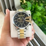 Diesel Mega Chief DZ4581 51MM Black-Silver Quartz - Image 4
