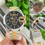 Diesel Mega Chief DZ4581 51MM Black-Silver Quartz - Image 5