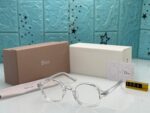 Dior Eyeglasses Round Blue-Clear-Grey-Black Acetate