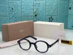 Dior Eyeglasses Round Blue-Clear-Grey-Black Acetate - Image 4