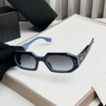 Dior Rectangular Sunglass Black-Blue Frame - Image 2