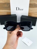 Dior Square Sunglasses Black Plastic - Image 3