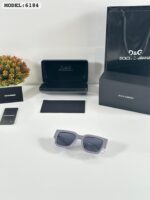 Dolce & Gabbana 6184 Grey Square Sunglasses Black Lens
