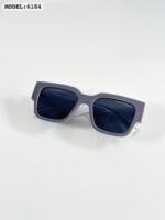 Dolce & Gabbana 6184 Grey Square Sunglasses Black Lens - Image 2