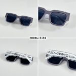 Dolce & Gabbana 6184 Grey Square Sunglasses Black Lens - Image 3