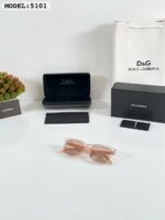 Dolce & Gabbana Model 5101 Pink Transparent Acetate Sunglasses - Image 2