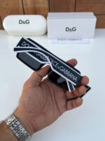 Dolce & Gabbana Shield Sunglasses Matte Black Dark Grey