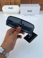 Dolce & Gabbana Shield Sunglasses Matte Black Dark Grey - Image 2