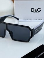 Dolce & Gabbana Shield Sunglasses Matte Black Dark Grey - Image 3