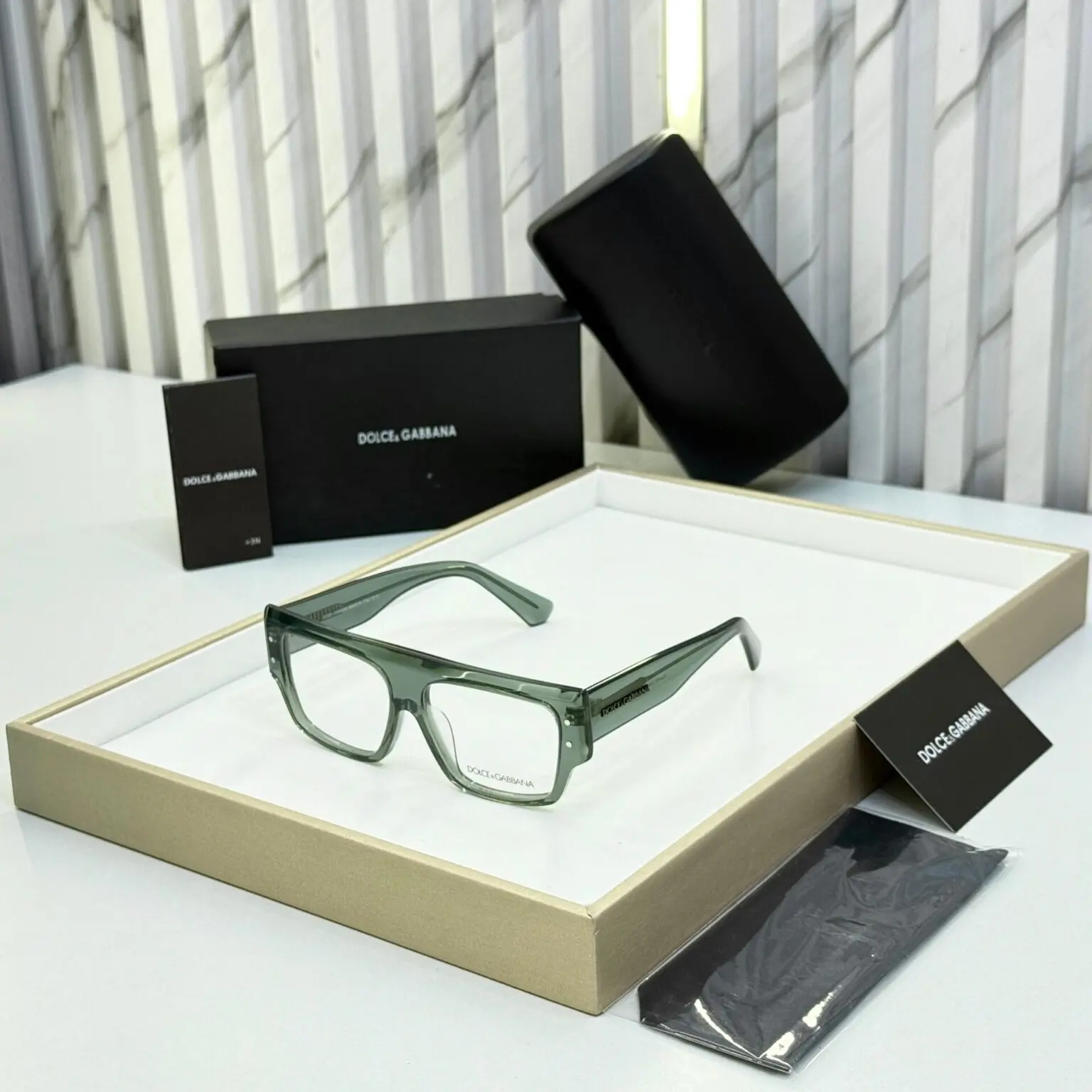 Dolce-Gabbana-Square-Unisex-Optical-Frame-1 Dolce & Gabbana Square Unisex Optical Frame - Image 1