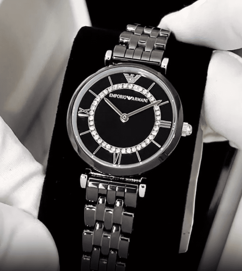 Emporio-Armani-7AA-Black-Ceramic-32mm-Quartz-1 Emporio Armani 7AA Black Ceramic 32mm Quartz - Image 1