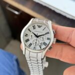 Emporio Armani AR0673 White Gradient Dial 43mm Quartz