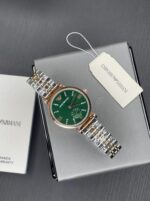 Emporio Armani Ar Chrono Green Dial Quartz Ladies Watch - Image 2