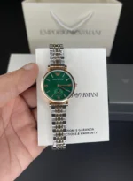 Emporio Armani Ar Chrono Green Dial Quartz Ladies Watch - Image 3