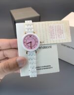 Emporio Armani Ceramic Ladies Round 36mm Quartz - Image 2