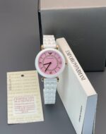 Emporio Armani Ceramic Ladies Round 36mm Quartz - Image 3