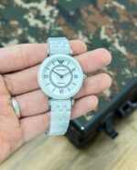 Emporio Armani Ceramica AR1486 White Dial Quartz 40mm