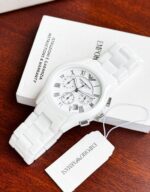 Emporio Armani Ceramica White 42mm Quartz Chronograph