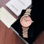Emporio Armani Diamond Dial Rose Gold 32mm Quartz - Image 2