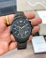 Emporio Armani Mario 2488 Black Chronograph 43mm Quartz