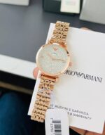 Emporio Armani Slim Rose Gold 12Hr Dial Quartz 30mm - Image 3