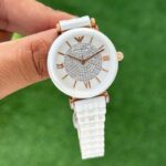 Emporio Armani Slim White 12Hr Dial Quartz 40mm