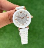 Emporio Armani Slim White 12Hr Dial Quartz 40mm