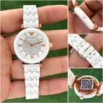 Emporio Armani Slim White 12Hr Dial Quartz 40mm - Image 2
