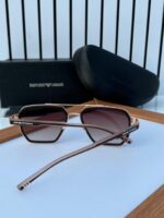 Emporio Armani Square Brown Gradient Sunglasses - Image 4