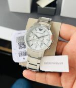 Emporio Armani Steel Classics Chronograph White 43mm