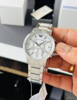 Emporio Armani Steel Classics Chronograph White 43mm - Image 2