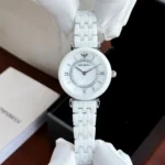 Emporio Armani White Ceramic 12MM Quartz Watch