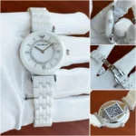 Emporio Armani White Ceramic 12MM Quartz Watch - Image 2