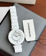 Emporio Armani White Ceramic 12MM Quartz Watch - Image 3