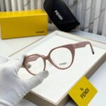 Fendi Cateye Pink Eyeglasses UV Protection One Size - Image 2