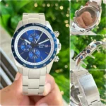 Fossil Autocross BQ2869 Silver Blue 42MM Quartz Chronograph - Image 4