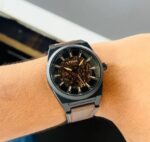 Fossil Everett Skeleton 42MM Automatic Brown Leather - Image 3