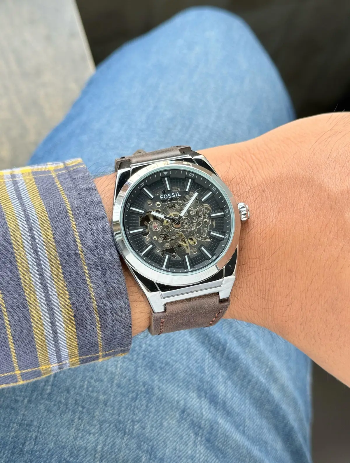 Fossil-Everett-Skeleton-42MM-Automatic-Leather-Strap-1 Fossil Everett Skeleton 42MM Automatic Leather Strap - Image 1