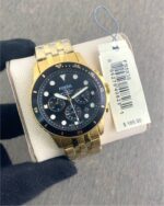 Fossil FB-01 Chronograph Golden Black Dial 100M Quartz - Image 2